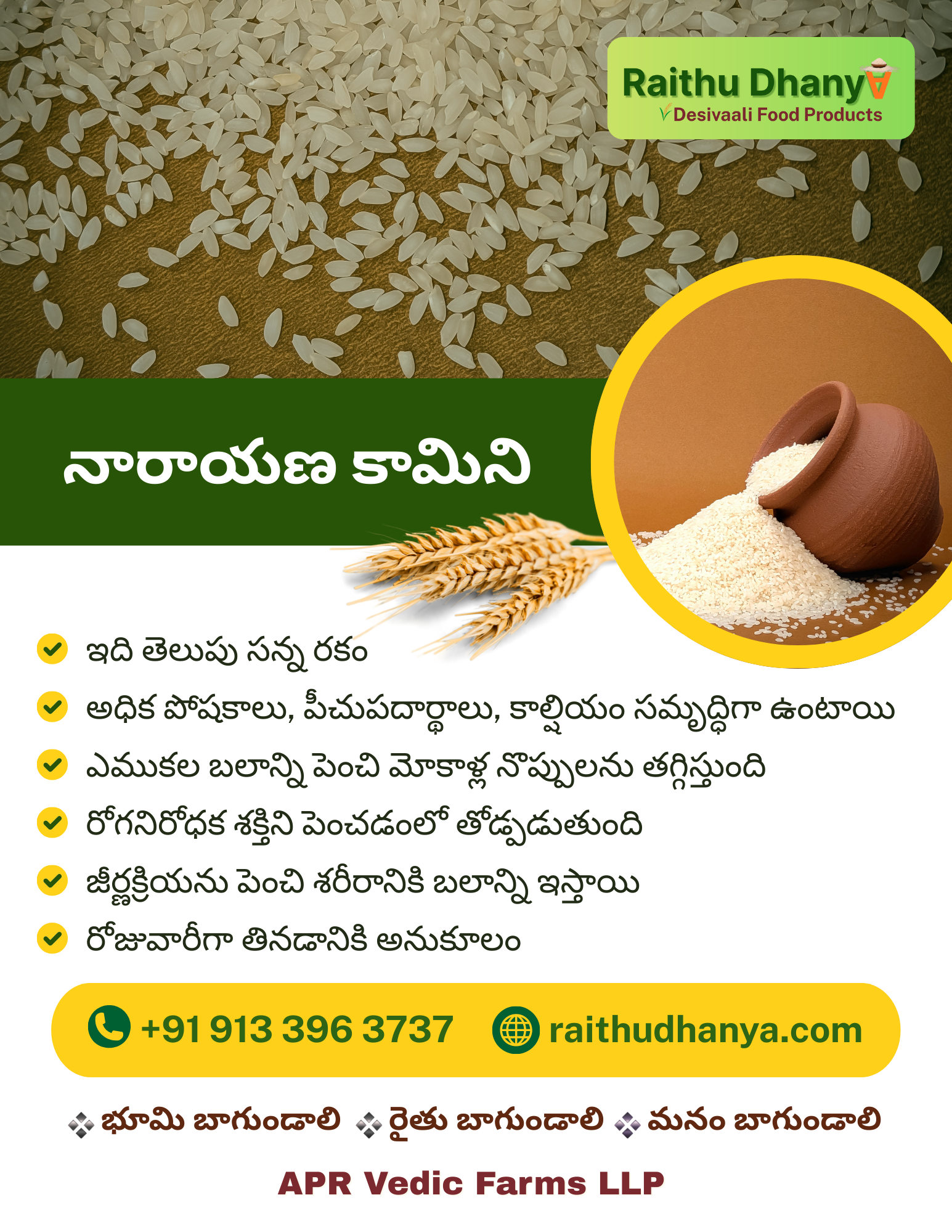 Desavali Rice Information - 010-Narayana Kmini Rice-09